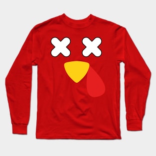 Turkey Face Costume T-Shirt Long Sleeve T-Shirt